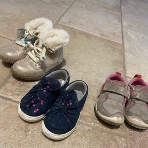 Toddler shoes (3 prs) 2 sz 7 + 1 sz 6 (1 pr NWT)